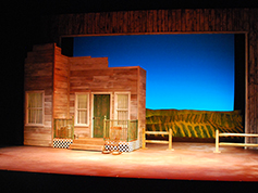 The set of UWF Theatres production of Oklahoma