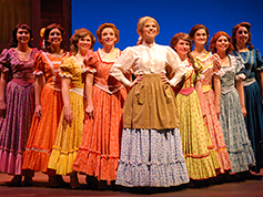 Students performing in UWF Theatres production of Oklahoma