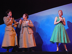 Students performing in UWF Theatres production of On the Verge