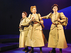 Students performing in UWF Theatres production of On the Verge