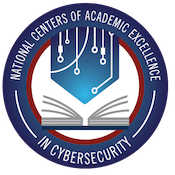 Official circular seal for the National Centers of Academic Excellence in Cybersecurity.