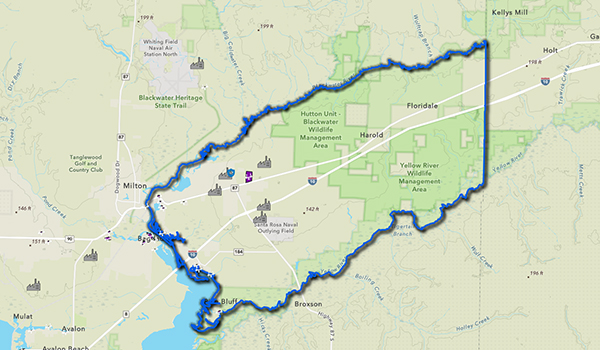 Image of the East Milton Master Plan ArcGIS Map