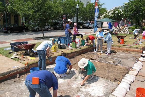 archaeology dig site