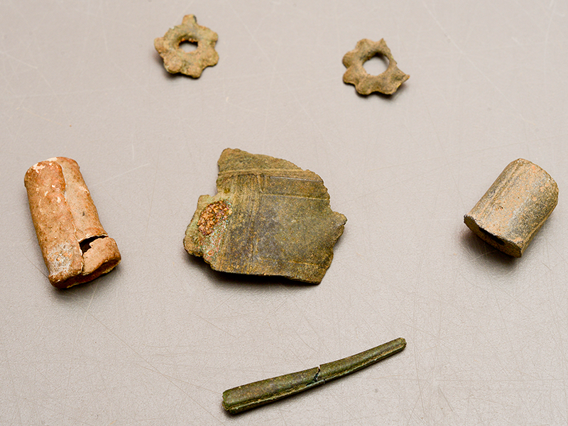 assorted metal artifacts