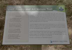 Poetry and Art Nature Trail sign