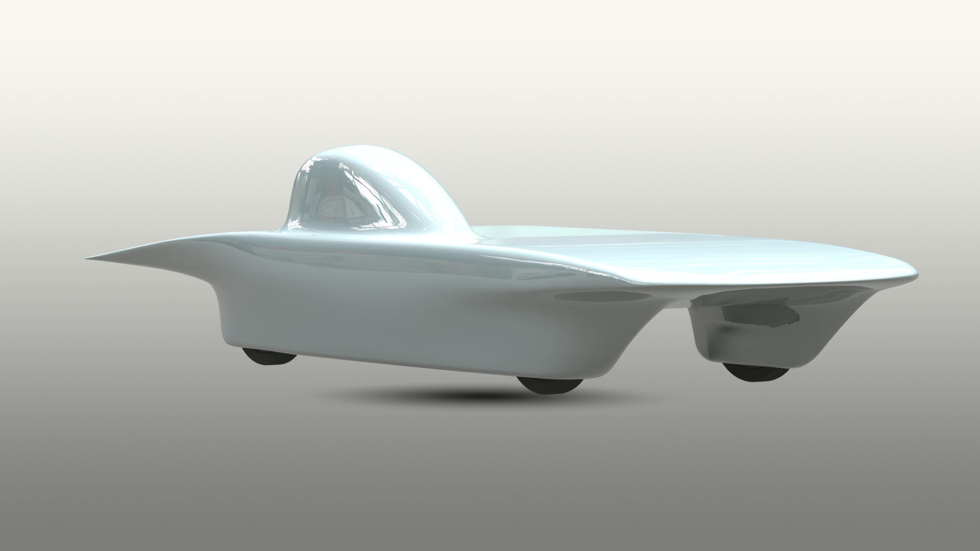 Solar car rendering