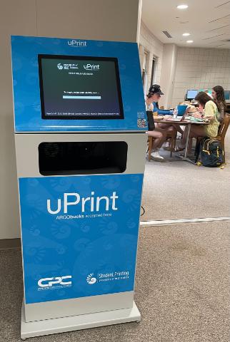 uPrint Kiosk in the library