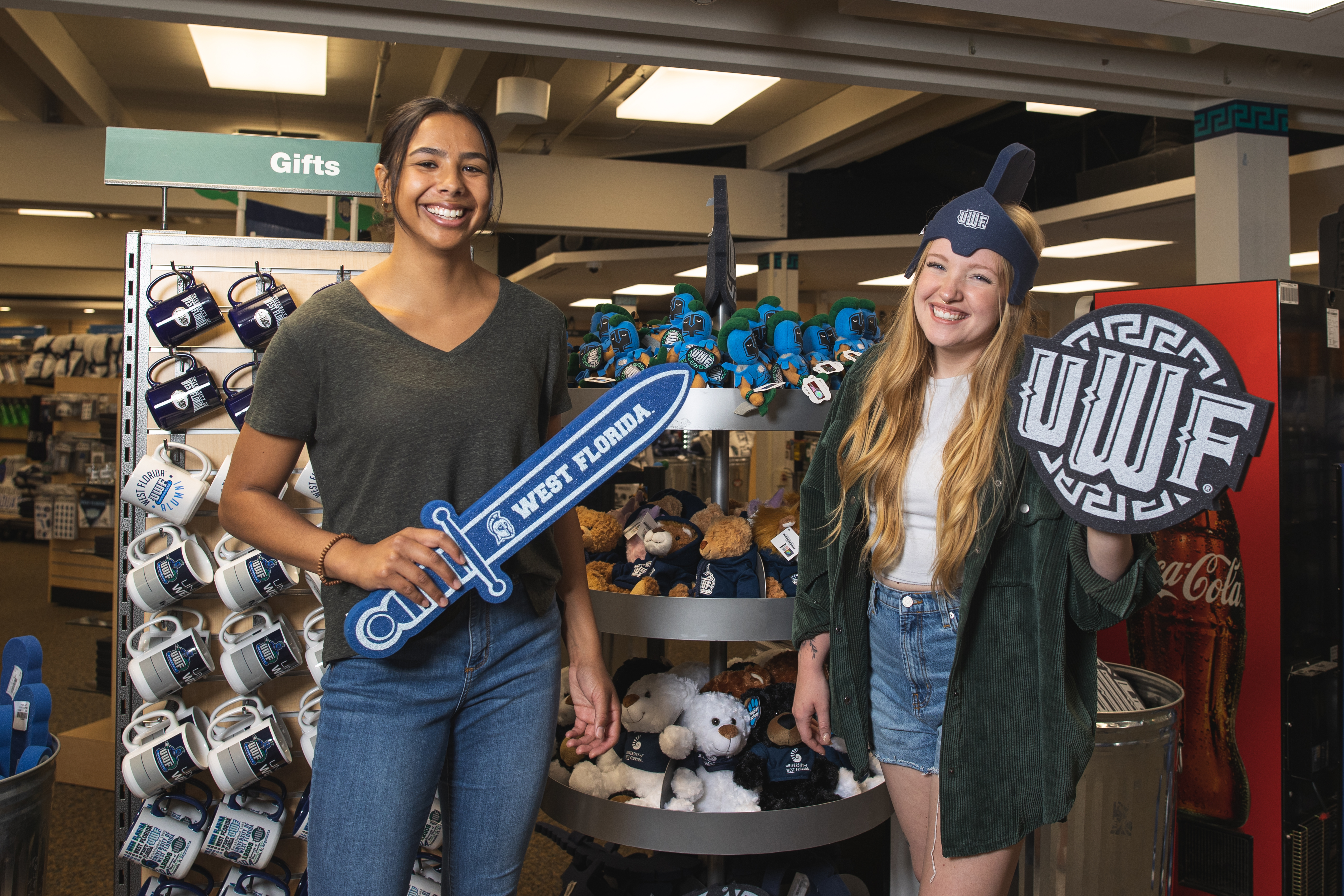 Students shopping in UWF Bookstore