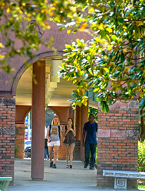 Business & Auxiliary Services photo of students on walkway