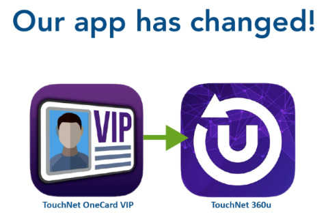 app icons for TouchNet 360u, old icon on the left, new icon on the right
