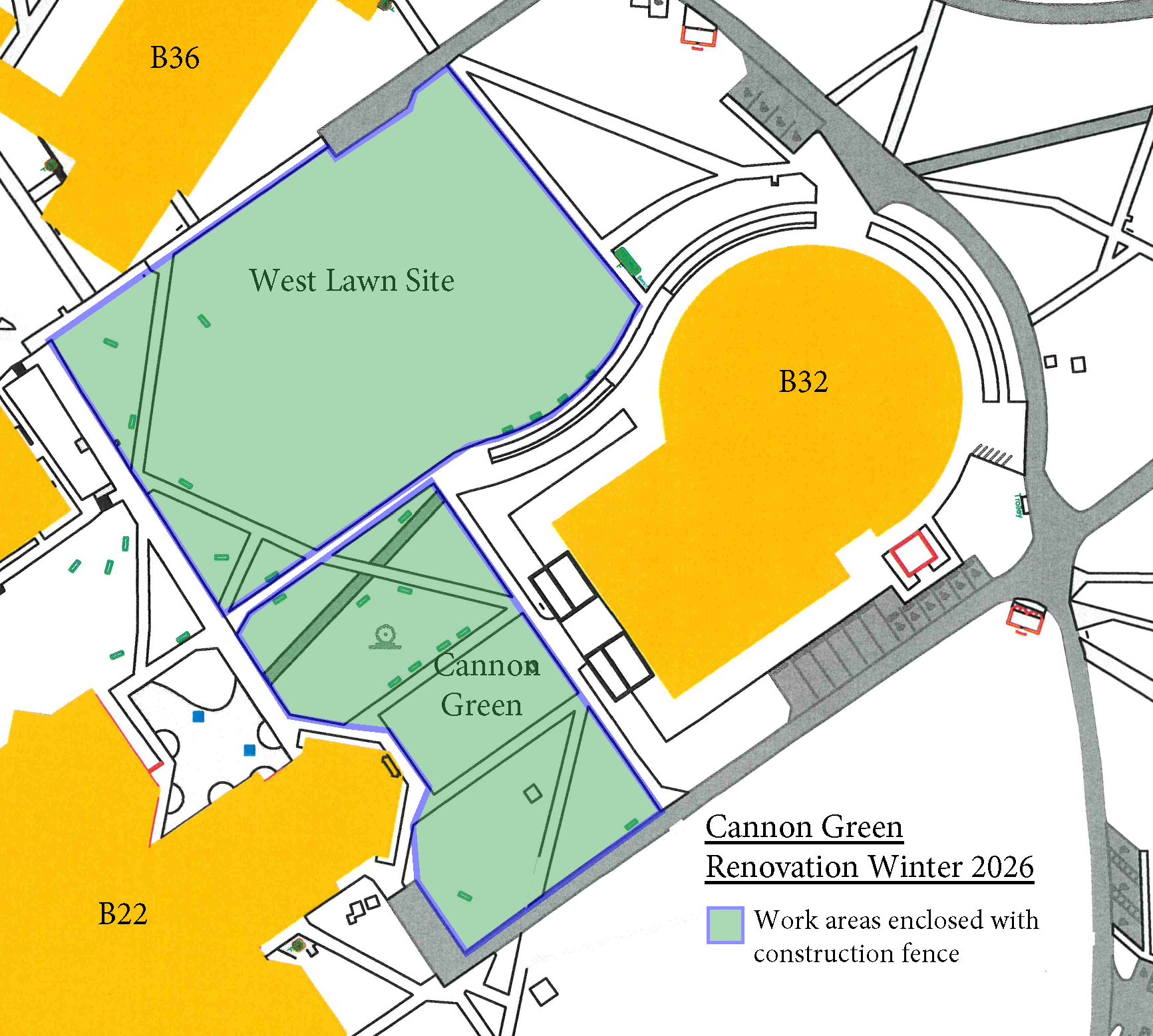 Canon Green Renovation_Site Map