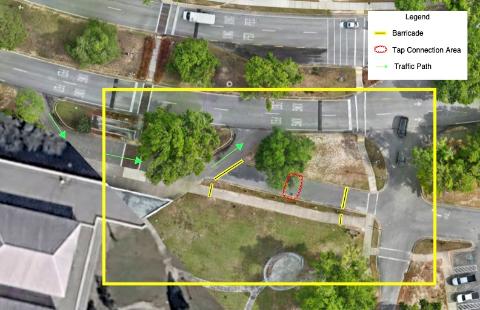 Off-site Utility, Road Block-off Drawing
