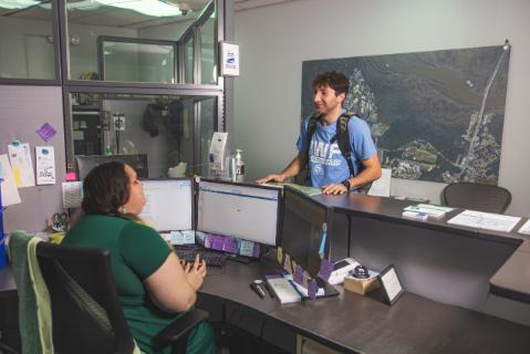 Parking Office welcome desk