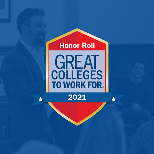 honor roll great colleges to work for 2021 badge