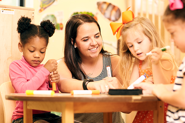 Student employment at the child care center