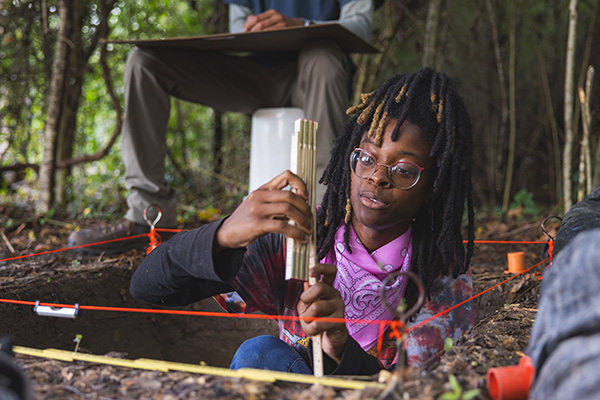 An Argo works at a dig site.
