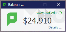 uPrint Balance Dialog