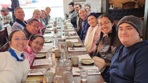 A group of Argos eat lunch in Iceland