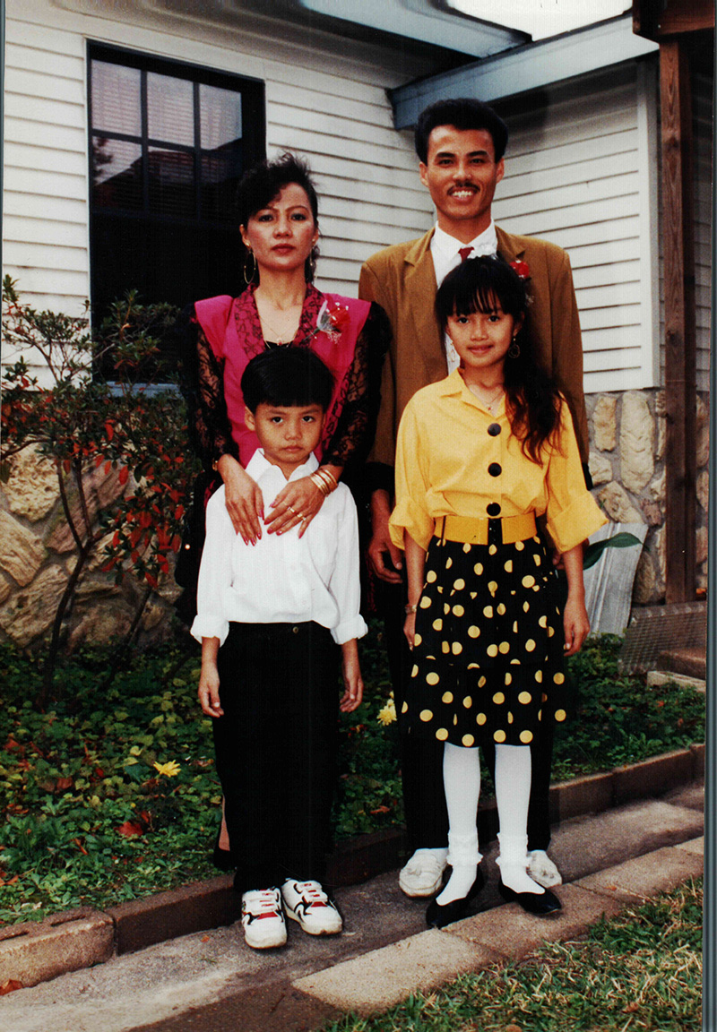 Hong Potomski childhood photo with family