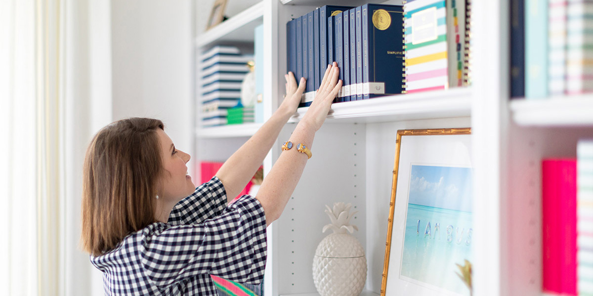 Emily Ley at her home office