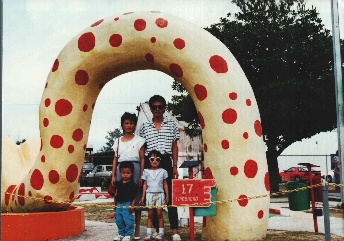 The family at Goofy Golf on the West Side of Pensacola