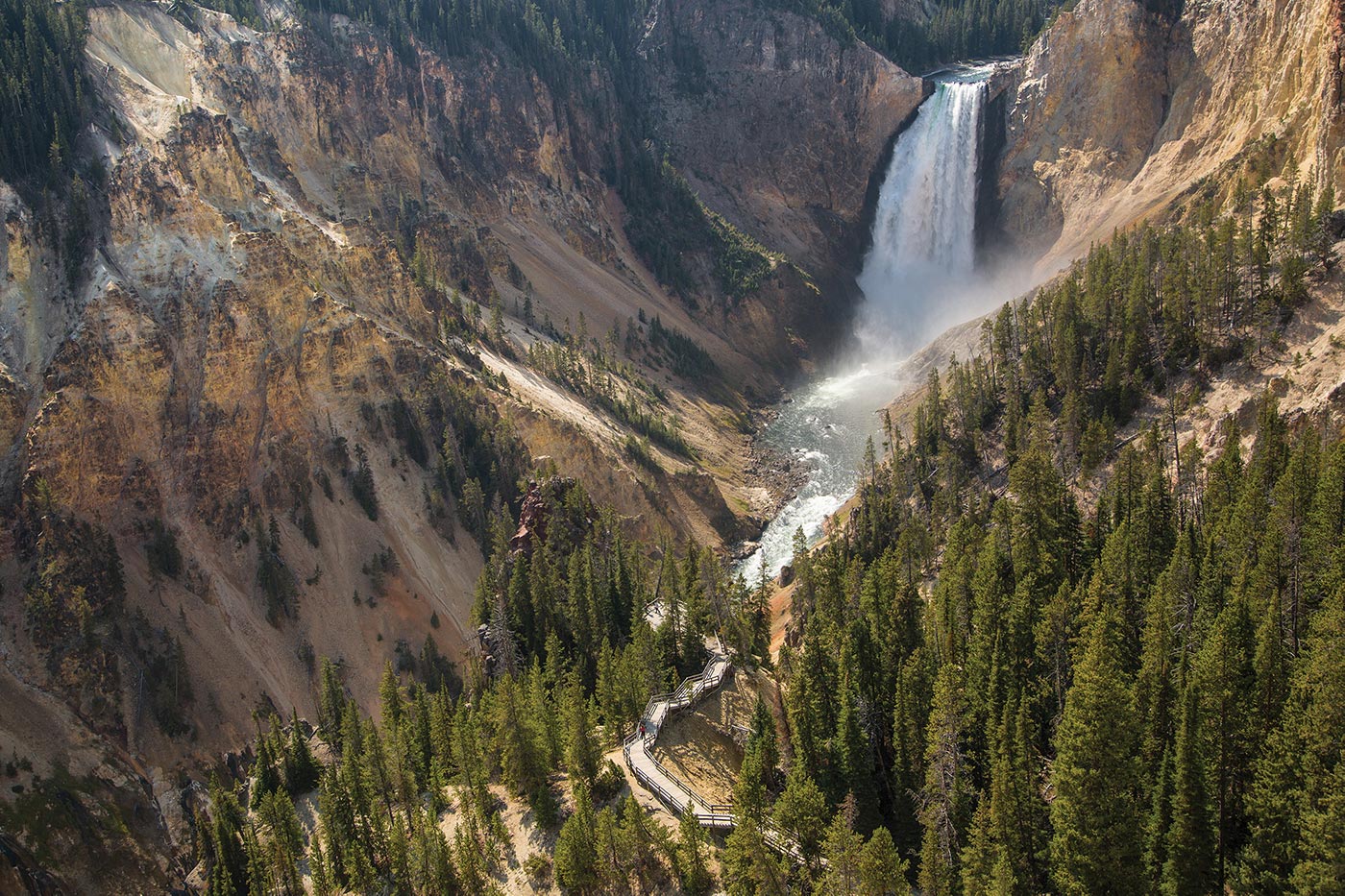 Waterfall at Yellowstone national park