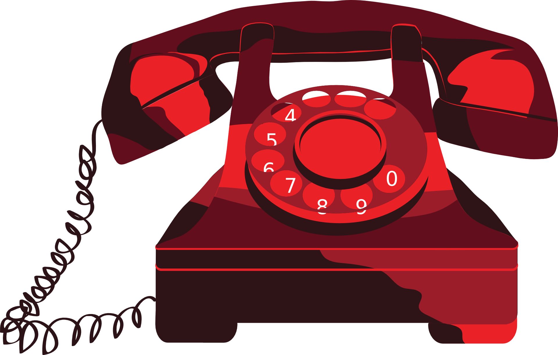 Red Rotary Phone