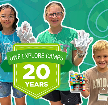 Explore campers with the 20th anniversary icon