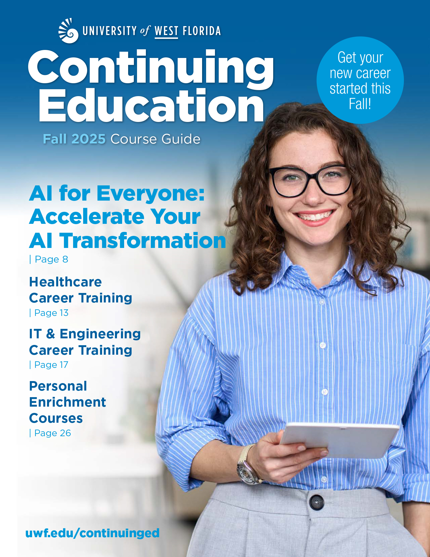 UWF CE Catalog Fall 2025 Cover
