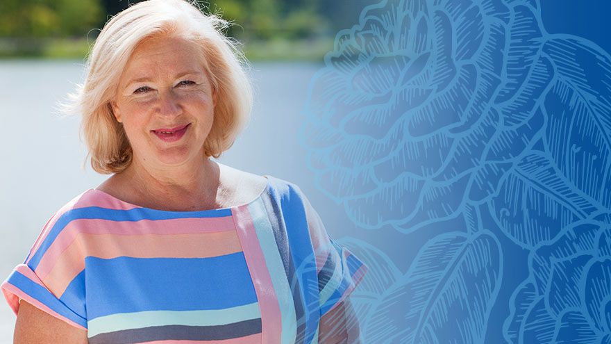 Leisure Learner outdoors smiling at the camera