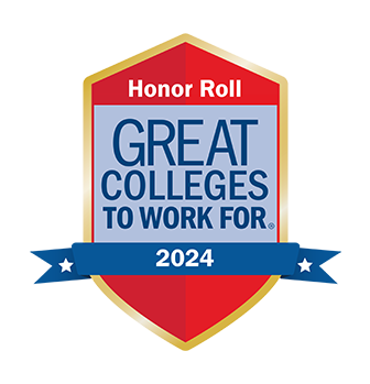 Great Colleges To Work For 2024 honor roll badge.