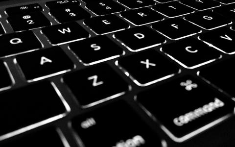 Closeup of keyboard