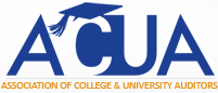 ACUA text logo with a graduation cap above the letter C and the text Association of College and University Auditors below.