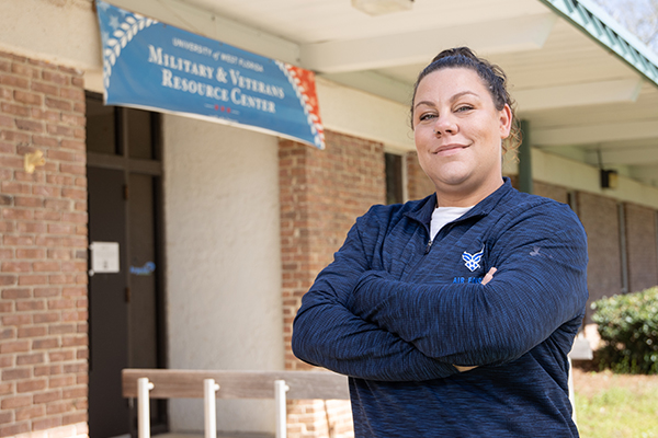Military Veteran in front of MVRC