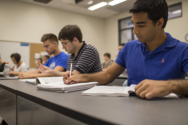 general business students in class