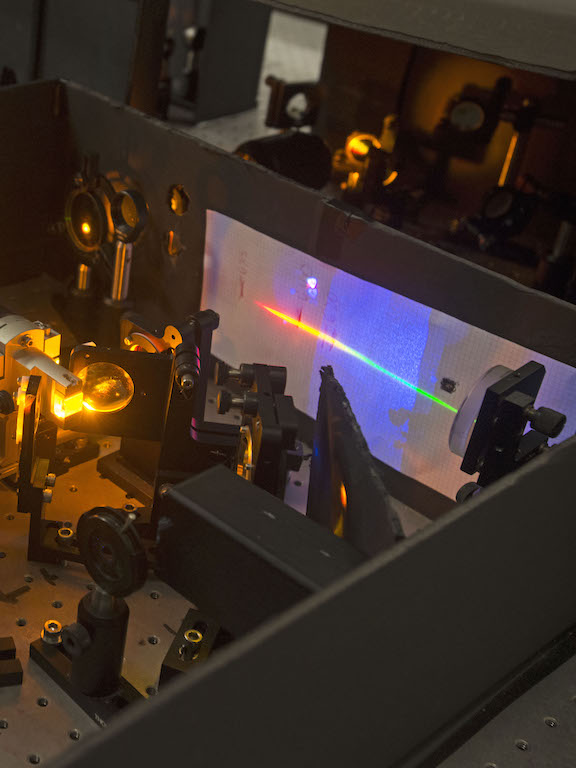 equipment in the laser lab