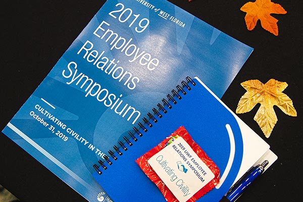 uwf human resources manuals on a table