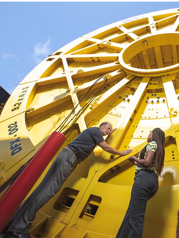 uwf faculty leading students around the port of pensacola