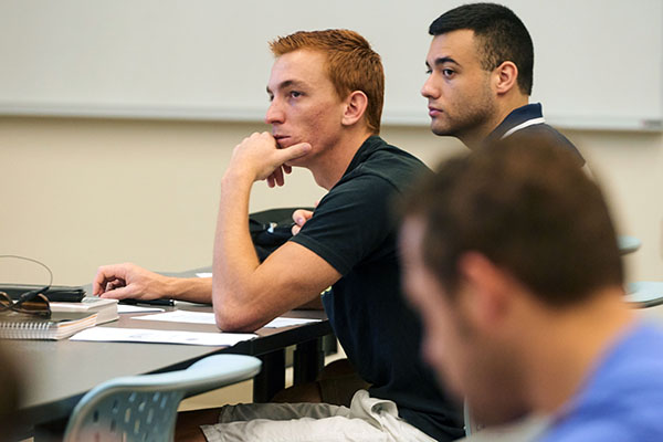 management information systems students in class