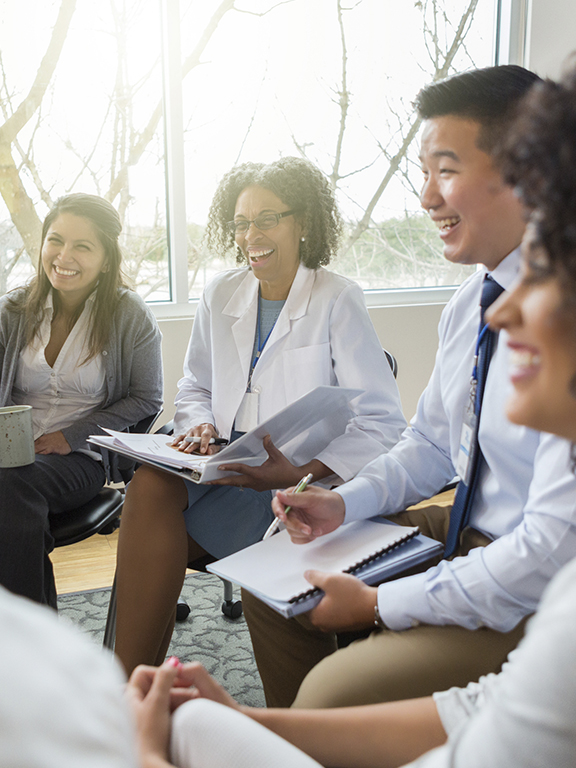Healthcare team in a meeting