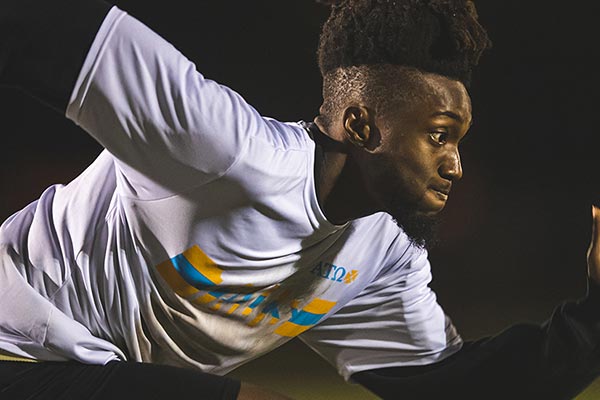 close up of a person during a sprint