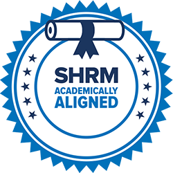 SHRM, Society for Human Resource Management, Academically Aligned badge.