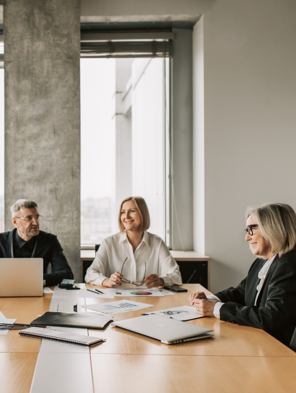 Business executives in a meeting