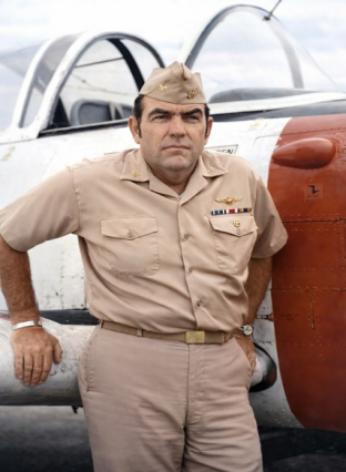 Capt. Donald L. Whitman at NAS Saufley Field, Pensacola, circa 1975.