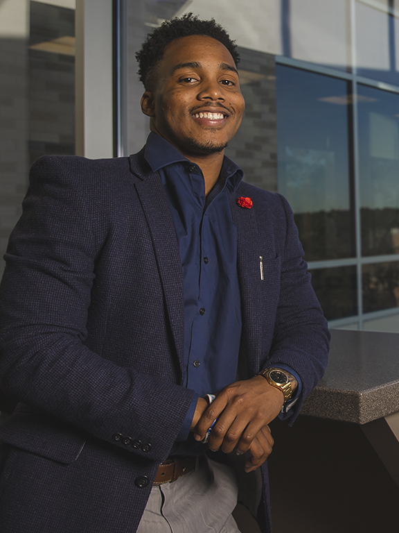 Business professional smiling at camera